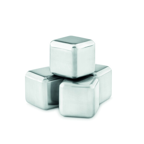 Edelstahl Eiswürfel - Schwarz bedrucken, Art.-Nr. MO9502-03