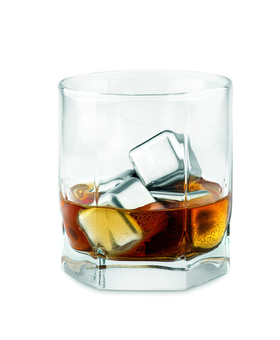 Edelstahl Eiswürfel - Schwarz bedrucken, Art.-Nr. MO9502-03