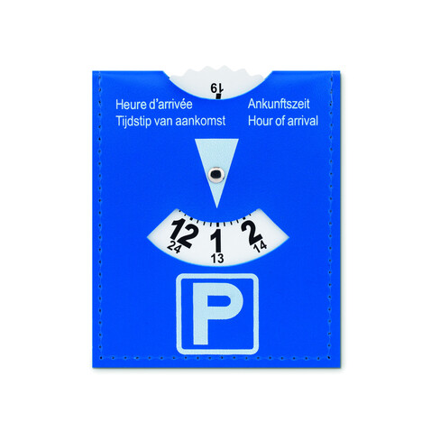 PVC Parkscheibe - Blau bedrucken, Art.-Nr. MO9514-04