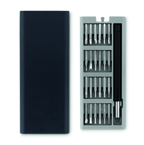 Präzisionsschraubendreher-Set - Schwarz bedrucken, Art.-Nr. MO9568-03 Präzisionsschraubendreher-Set - Schwarz bedrucken, Art.-Nr. MO9568-03