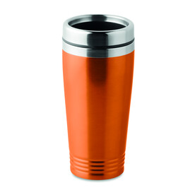 Doppelwandiger Trinkbecher - Orange bedrucken, Art.-Nr. MO9618-10