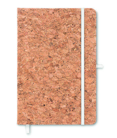 DIN A5 Notizbuch mit Kork - Weiß bedrucken, Art.-Nr. MO9623-06 DIN A5 Notizbuch mit Kork - Weiß bedrucken, Art.-Nr. MO9623-06