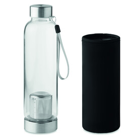 Einwandige Trinkflasche - Schwarz bedrucken, Art.-Nr. MO9636-03