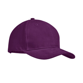 Baseball cap 6 panels 270g/m² - Bordeaux bedrucken, Art.-Nr. MO9643-02