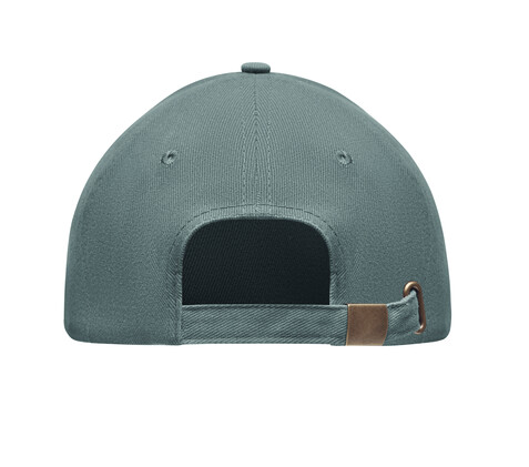 Baseball cap 6 panels 270g/m² - Grau bedrucken, Art.-Nr. MO9643-07