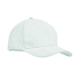 Baseball cap 6 panels 270g/m² - Weiß bedrucken, Art.-Nr. MO9643-06