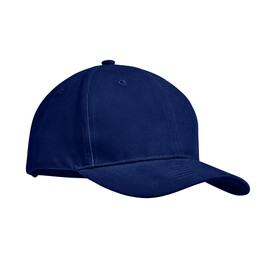 Baseball cap 6 panels 270g/m² - Blau bedrucken, Art.-Nr. MO9643-04