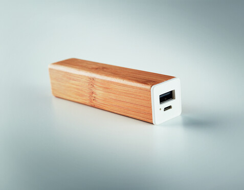 Powerbank 2200 mAh Bambus - Holz bedrucken, Art.-Nr. MO9673-40 Powerbank 2200 mAh Bambus - Holz bedrucken, Art.-Nr. MO9673-40