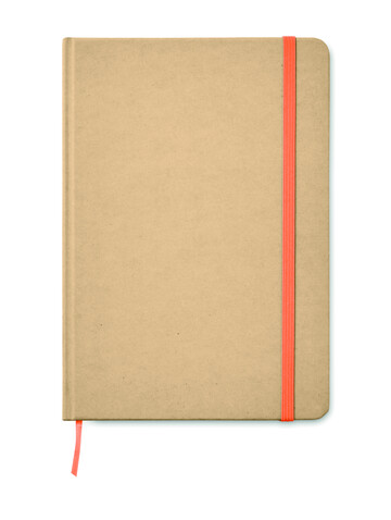 DIN A5 Notizbuch recycelt - Orange bedrucken, Art.-Nr. MO9684-10