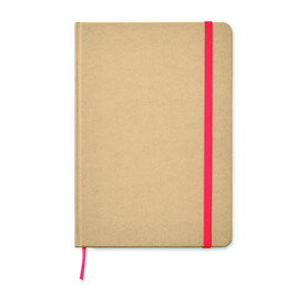 DIN A5 Notizbuch recycelt - Rot bedrucken, Art.-Nr. MO9684-05