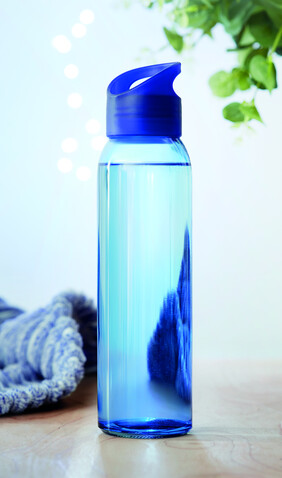 Trinkflasche Glas 470 ml - Königsblau bedrucken, Art.-Nr. MO9746-37 Trinkflasche Glas 470 ml - Königsblau bedrucken, Art.-Nr. MO9746-37