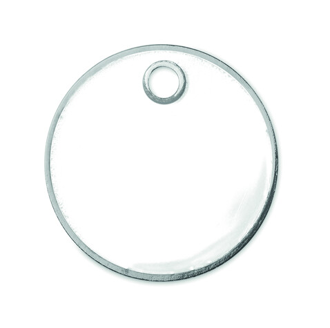 Schlüsselring mit Chip EUR - Weiß bedrucken, Art.-Nr. MO9748-06 Schlüsselring mit Chip EUR - Weiß bedrucken, Art.-Nr. MO9748-06