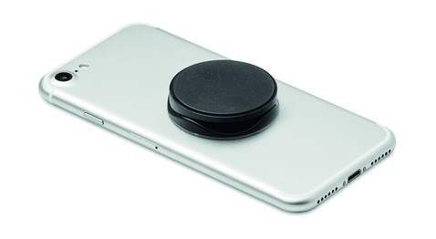 Runder Smartphone Halter - Schwarz bedrucken, Art.-Nr. MO9760-03