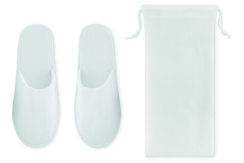 Hotelslipper im Etui - Weiß bedrucken, Art.-Nr. MO9782-06 Hotelslipper im Etui - Weiß bedrucken, Art.-Nr. MO9782-06