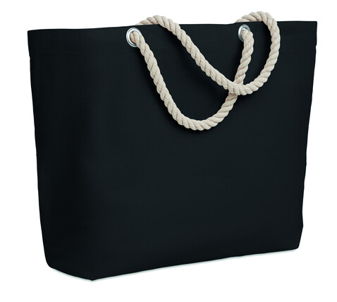 Strandtasche mit Kordelgriff - Schwarz bedrucken, Art.-Nr. MO9813-03 Strandtasche mit Kordelgriff - Schwarz bedrucken, Art.-Nr. MO9813-03