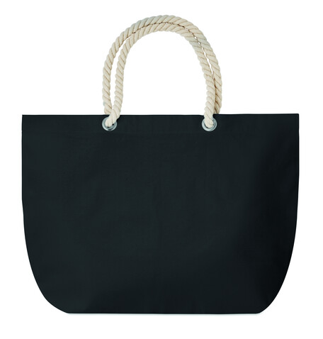 Strandtasche mit Kordelgriff - Schwarz bedrucken, Art.-Nr. MO9813-03 Strandtasche mit Kordelgriff - Schwarz bedrucken, Art.-Nr. MO9813-03