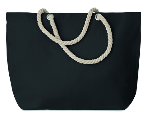 Strandtasche mit Kordelgriff - Schwarz bedrucken, Art.-Nr. MO9813-03 Strandtasche mit Kordelgriff - Schwarz bedrucken, Art.-Nr. MO9813-03