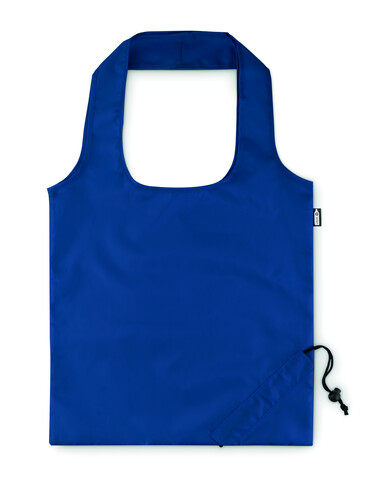 Faltbare Einkaufstasche RPET - Blau bedrucken, Art.-Nr. MO9861-04 Faltbare Einkaufstasche RPET - Blau bedrucken, Art.-Nr. MO9861-04