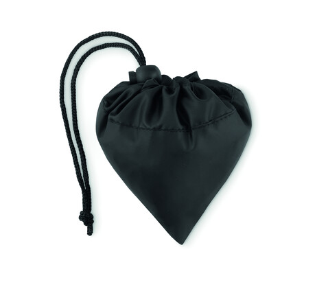 Faltbare Einkaufstasche RPET - Schwarz bedrucken, Art.-Nr. MO9861-03 Faltbare Einkaufstasche RPET - Schwarz bedrucken, Art.-Nr. MO9861-03