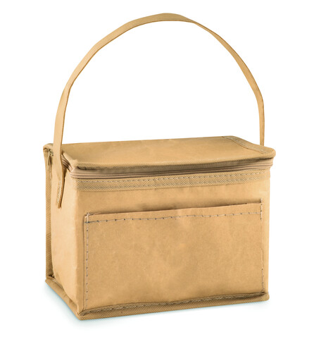 Kühltasche aus Kraftpapier - Beige bedrucken, Art.-Nr. MO9881-13