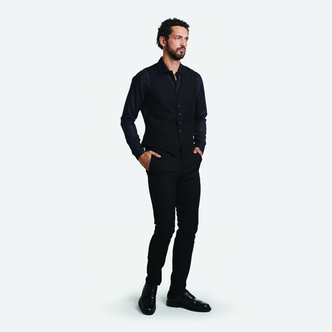 GABIN MEN SUIT TROUSER - Deep Black bedrucken, Art.-Nr. N03162-DB-XXS GABIN MEN SUIT TROUSER - Deep Black bedrucken, Art.-Nr. N03162-DB-XXS