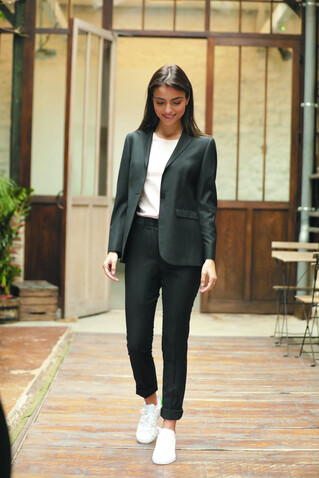 GABIN WOMEN SUIT TROUSERS - Deep Black bedrucken, Art.-Nr. N03163-DB-5XL GABIN WOMEN SUIT TROUSERS - Deep Black bedrucken, Art.-Nr. N03163-DB-5XL