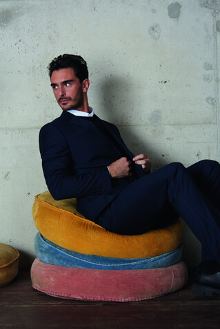 MARIUS MEN SUIT JACKET - Night bedrucken, Art.-Nr. N03164-NH-XS
