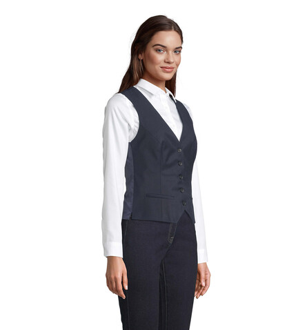 MAX WOMEN WAISTCOAT - Night bedrucken, Art.-Nr. N03167-NH-3XL