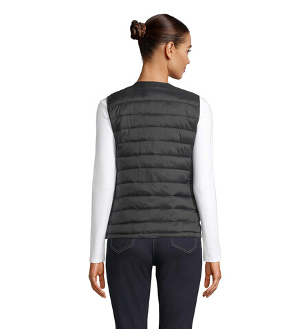 ARTHUR WOMEN BODYWARMER - Deep Black bedrucken, Art.-Nr. N03173-DB-M