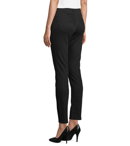 GASPARD WOMEN SLIM FIT JEAN - Deep Black bedrucken, Art.-Nr. N03181-DB-XXL