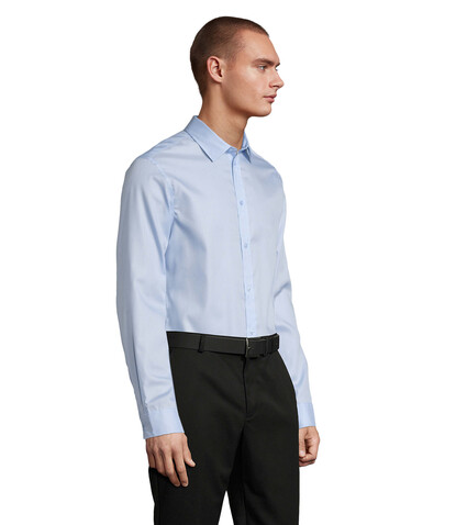 BLAISE MEN SHIRT - Soft Blue bedrucken, Art.-Nr. N03182-EU-XL BLAISE MEN SHIRT - Soft Blue bedrucken, Art.-Nr. N03182-EU-XL