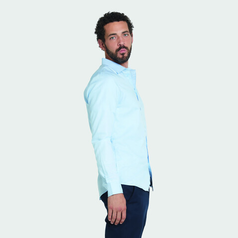 BLAISE MEN SHIRT - Soft Blue bedrucken, Art.-Nr. N03182-EU-XL BLAISE MEN SHIRT - Soft Blue bedrucken, Art.-Nr. N03182-EU-XL