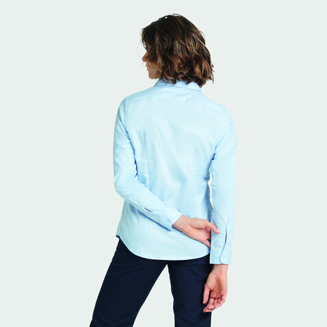 BLAISE WOMEN SHIRT - Soft Blue bedrucken, Art.-Nr. N03183-EU-M BLAISE WOMEN SHIRT - Soft Blue bedrucken, Art.-Nr. N03183-EU-M