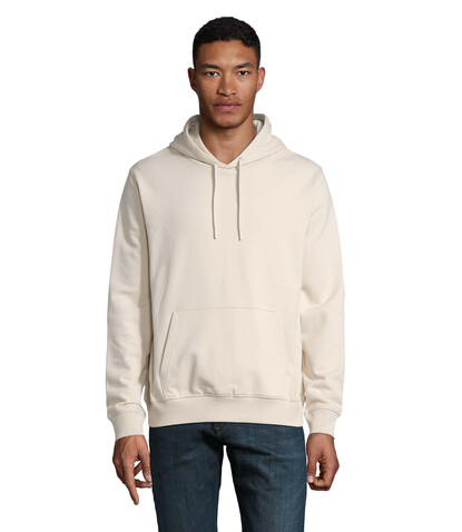NICHOLAS MEN HOODED SWEAT - Dusty Beige bedrucken, Art.-Nr. N03196-FJ-S