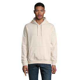 NICHOLAS MEN HOODED SWEAT - Dusty Beige bedrucken, Art.-Nr. N03196-FJ-XXL