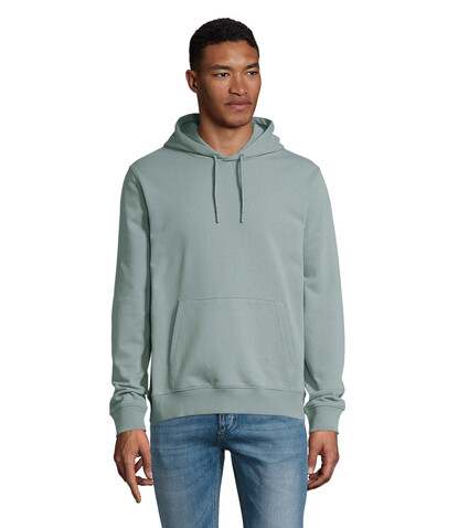 NICHOLAS MEN HOODED SWEAT - Dusty Green bedrucken, Art.-Nr. N03196-IE-XL NICHOLAS MEN HOODED SWEAT - Dusty Green bedrucken, Art.-Nr. N03196-IE-XL
