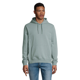NICHOLAS MEN HOODED SWEAT - Dusty Green bedrucken, Art.-Nr. N03196-IE-XXL
