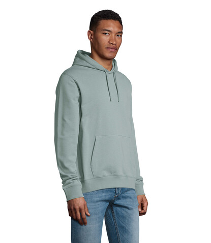NICHOLAS MEN HOODED SWEAT - Dusty Green bedrucken, Art.-Nr. N03196-IE-XL NICHOLAS MEN HOODED SWEAT - Dusty Green bedrucken, Art.-Nr. N03196-IE-XL