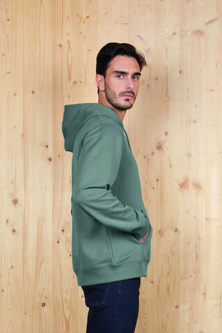 NICHOLAS MEN HOODED SWEAT - Dusty Green bedrucken, Art.-Nr. N03196-IE-XL NICHOLAS MEN HOODED SWEAT - Dusty Green bedrucken, Art.-Nr. N03196-IE-XL