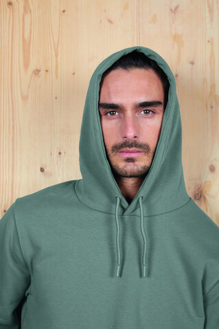 NICHOLAS MEN HOODED SWEAT - Dusty Green bedrucken, Art.-Nr. N03196-IE-XL NICHOLAS MEN HOODED SWEAT - Dusty Green bedrucken, Art.-Nr. N03196-IE-XL