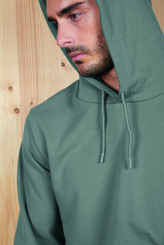 NICHOLAS MEN HOODED SWEAT - Dusty Green bedrucken, Art.-Nr. N03196-IE-XL NICHOLAS MEN HOODED SWEAT - Dusty Green bedrucken, Art.-Nr. N03196-IE-XL