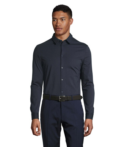 BALTHAZAR MEN SHIRT - Night bedrucken, Art.-Nr. N03198-NH-M