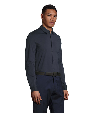 BALTHAZAR MEN SHIRT - Night bedrucken, Art.-Nr. N03198-NH-M