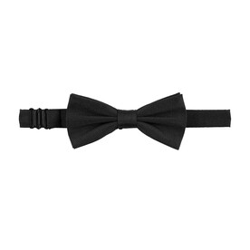 TEDDY PRE-TIED BOW TIE - Deep Black bedrucken, Art.-Nr. N03201-DB-M
