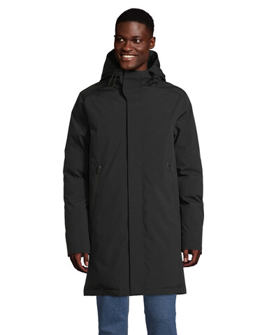 ALFI MEN WARM JACKET - Deep Black bedrucken, Art.-Nr. N04002-DB-3XL