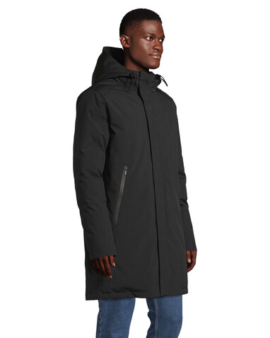 ALFI MEN WARM JACKET - Deep Black bedrucken, Art.-Nr. N04002-DB-3XL
