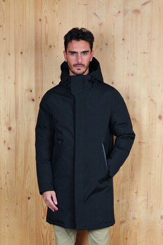ALFI MEN WARM JACKET - Deep Black bedrucken, Art.-Nr. N04002-DB-3XL