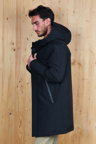 ALFI MEN WARM JACKET - Deep Black bedrucken, Art.-Nr. N04002-DB-3XL