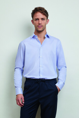 BAPTISTE MEN - Blau Gestreift bedrucken, Art.-Nr. N04338-BS-4XL BAPTISTE MEN - Blau Gestreift bedrucken, Art.-Nr. N04338-BS-4XL