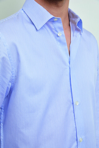 BAPTISTE MEN - Blau Gestreift bedrucken, Art.-Nr. N04338-BS-4XL BAPTISTE MEN - Blau Gestreift bedrucken, Art.-Nr. N04338-BS-4XL